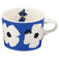 Japan Moomin Ceramic Mug - Snufkin : Flower Blue White - 1