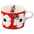 Japan Moomin Ceramic Mug - Little My : Flower Red White - 1