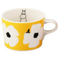 Japan Moomin Ceramic Mug - Moomintroll : Flower Yellow White - 1