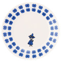Japan Moomin Ceramic Plate - Snufkin : Flower Blue White - 1