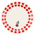 Japan Moomin Ceramic Plate - Little My : Flower Red White - 1