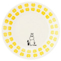 Japan Moomin Ceramic Plate - Moomintroll : Flower Yellow White - 1