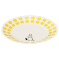 Japan Moomin Ceramic Plate - Moomintroll : Flower Yellow White - 2