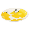 Japan Moomin Porcelain Small Plate - Moomintroll : Flower Yellow White - 2