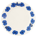 Japan Moomin Curry & Pasta Plate - Snufkin : Flower Blue White - 2