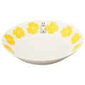 Japan Moomin Curry & Pasta Plate - Moomintroll : Flower Yellow White - 1