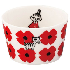 Japan Moomin Small Bowl - Little My : Flower Red White