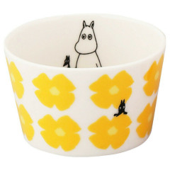 Japan Moomin Small Bowl - Moomintroll : Flower Yellow White