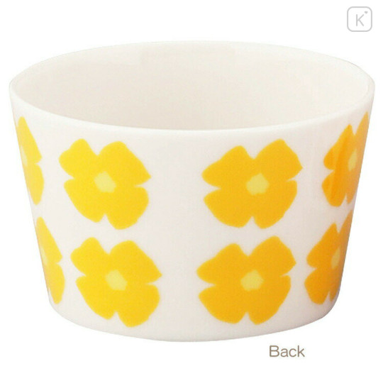 Japan Moomin Small Bowl - Moomintroll : Flower Yellow White - 2