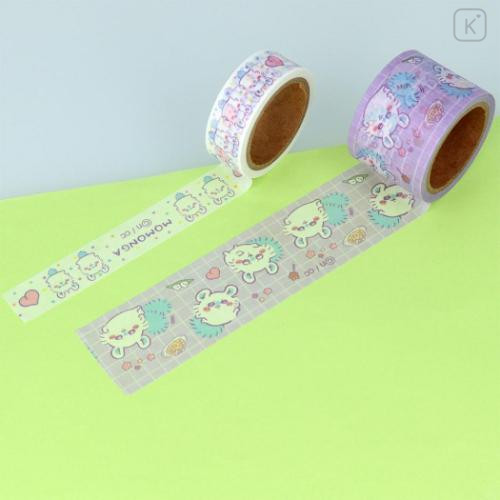 Japan Chiikawa Masking Tape Set - Momonga : Blush - 6