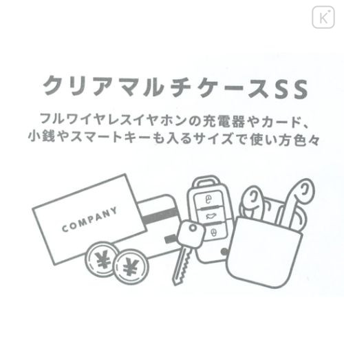 Japan Chiikawa Clear Multi Case (SS) - Chiikawa : Funny Face Pink - 4