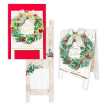 Japan 3D Greeting Card - Christmas Wreath Stand - 1