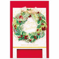Japan 3D Greeting Card - Christmas Wreath Stand - 2