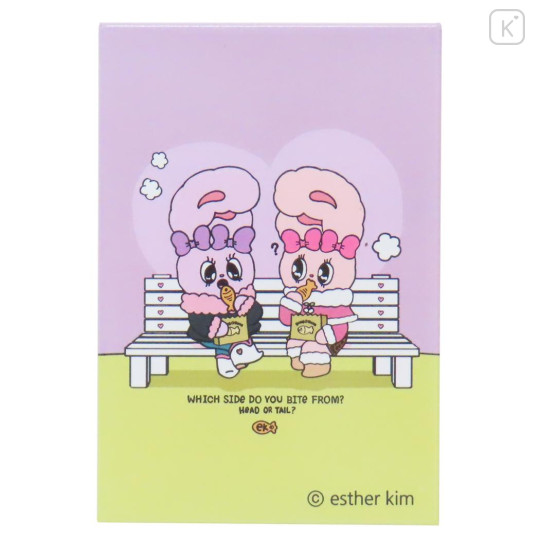 Japan Esther Bunny Square Magnet - Hang Out With Friend - 1