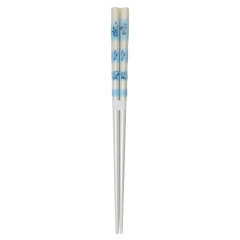 Japan Peanuts Natural Wood Chopsticks 23cm - Snoopy & Woodstock : Blue White