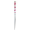 Japan Peanuts Natural Wood Chopsticks 21cm - Snoopy & Woodstock : Pink White - 1
