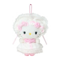 Japan Sanrio Original Mascot Holder - Hello Kitty : White Frill Design - 1
