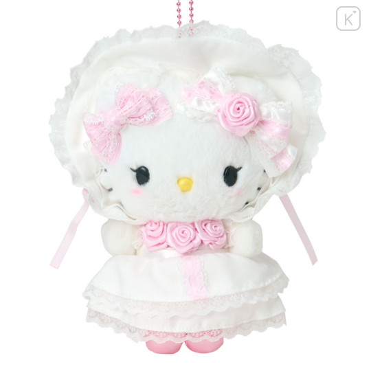 Japan Sanrio Original Mascot Holder - Hello Kitty : White Frill Design - 2