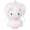 Japan Sanrio Original Mascot Holder - Hello Kitty : White Frill Design - 2