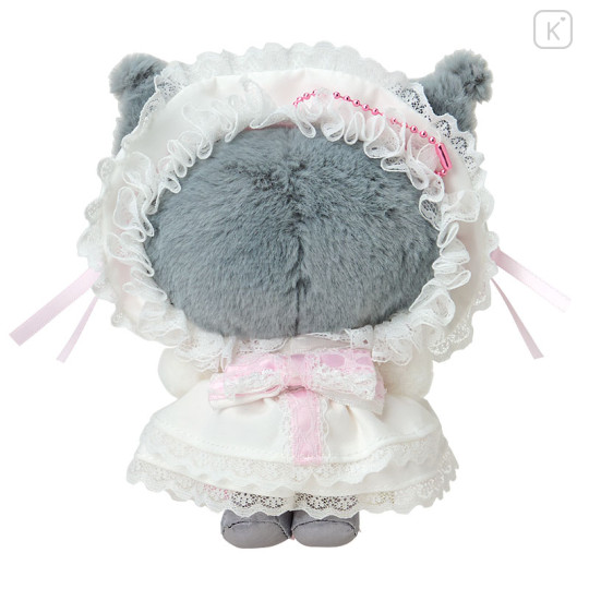 Japan Sanrio Original Mascot Holder - Kuromi : White Frill Design - 3