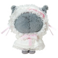 Japan Sanrio Original Mascot Holder - Kuromi : White Frill Design - 3