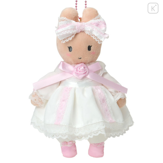 Japan Sanrio Original Mascot Holder - Marron Cream : White Frill Design - 2