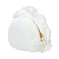Japan Sanrio Original Face-shaped Pouch - Hello Kitty : White Frill Design - 2