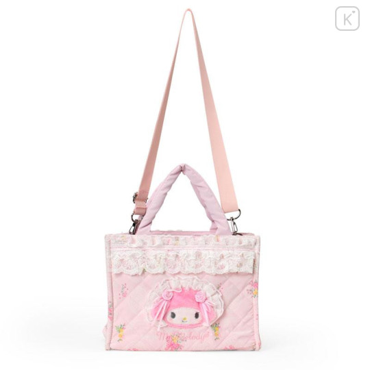 Japan Sanrio Original 2 Way Tote Bag - My Melody : White Frill Design - 1