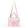 Japan Sanrio Original 2 Way Tote Bag - My Melody : White Frill Design - 1