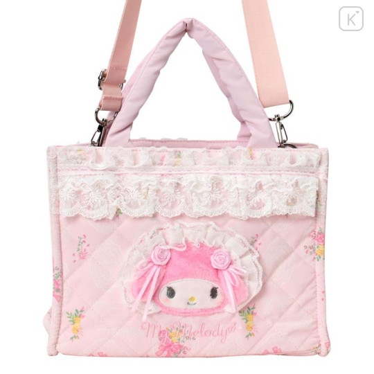 Japan Sanrio Original 2 Way Tote Bag - My Melody : White Frill Design - 2