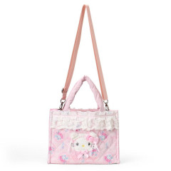 Japan Sanrio Original 2 Way Tote Bag - Charmmy Kitty : White Frill Design