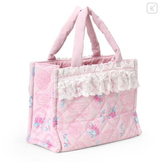 Japan Sanrio Original 2 Way Tote Bag - Charmmy Kitty : White Frill Design - 3