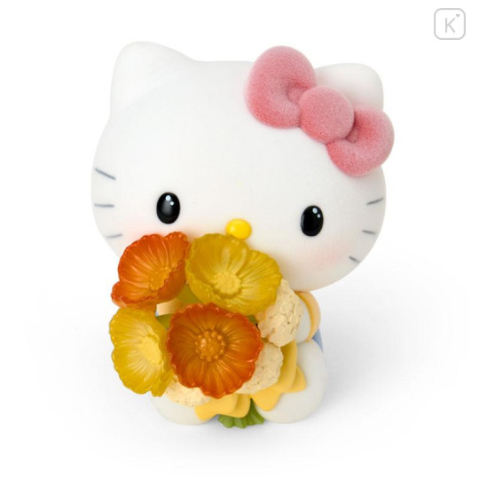 Japan Sanrio Miniature Figure - Hello Kitty : Mofamofy Flower Bouquet - 1