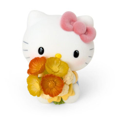 Japan Sanrio Miniature Figure - Hello Kitty : Mofamofy Flower Bouquet