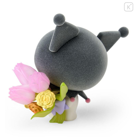 Japan Sanrio Miniature Figure - Kuromi : Mofamofy Flower Bouquet - 2