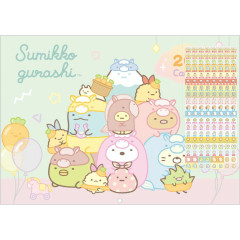 Japan San-X A4 Wall Calendar - Sumikko Gurashi : 2026 Year of the Horse