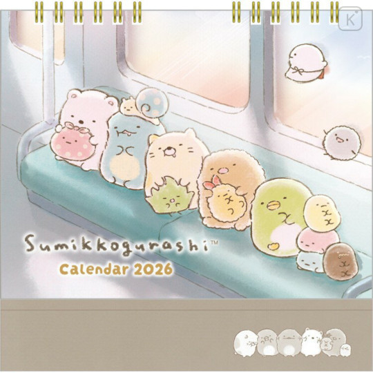Japan San-X Desk Calendar - Sumikko Gurashi : 2026 - 1