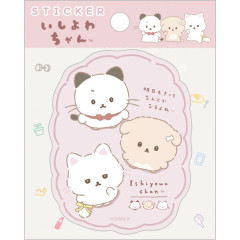 Japan San-X Smartphone Sticker - Ishiyowa-chan : Introducing Kouhai-chan Hologram Pink