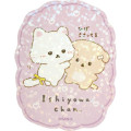 Japan San-X Smartphone Sticker - Ishiyowa-chan : Introducing Kouhai-chan Hologram Purple - 2
