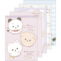 Japan San-X A6 Notepad - Ishiyowa-chan : Introducing Kouhai-chan Pink - 1