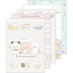 Japan San-X A6 Notepad - Ishiyowa-chan : Introducing Kouhai-chan Grey