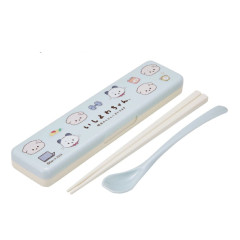 Japan San-X Chopsticks 19.5cm with Case - Ishiyowa-chan : Blur Grey