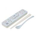 Japan San-X Chopsticks 19.5cm with Case - Ishiyowa-chan : Blur Grey - 1