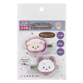 Japan San-X Acrylic Hair Clip Set - Ishiyowa-chan & Ishitsuyo-chan : Aurora - 1