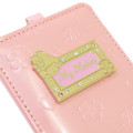 Japan Sanrio Pass Case Card Holder & Reel - My Melody : Patent Leather Pink - 3