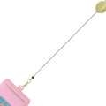 Japan Sanrio Pass Case Card Holder & Reel - My Melody : Patent Leather Pink - 4