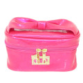 Japan Sanrio Vanity Pouch - Hello Kitty : Patent Leather Fuchsia Pink - 1