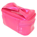 Japan Sanrio Vanity Pouch - Hello Kitty : Patent Leather Fuchsia Pink - 2