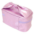 Japan Sanrio Vanity Pouch - Kuromi : Patent Leather Fuchsia Pink Purple - 2