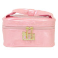 Japan Sanrio Vanity Pouch - Kuromi : Patent Leather Fuchsia Pink - 1